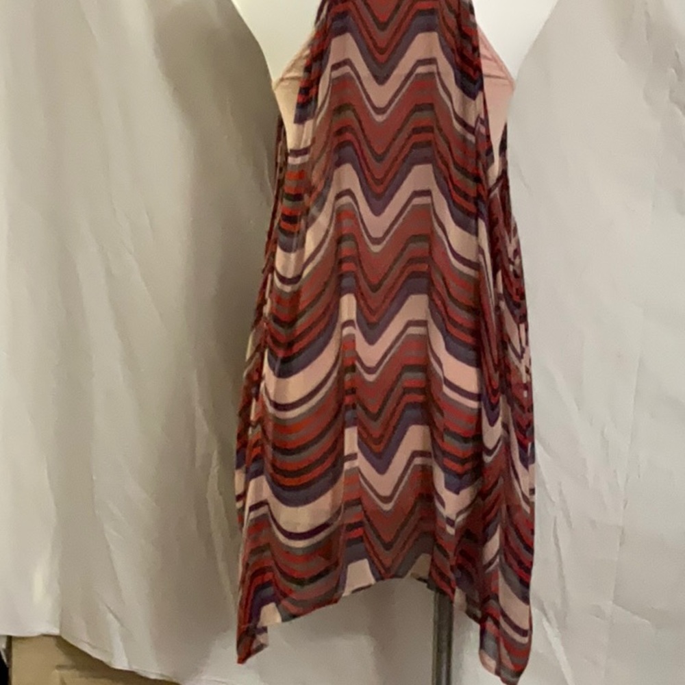 Free People Short Casual Dress Sz S Boho asymmetrical Hemline Aztec RN66170 - Picture 10 of 10